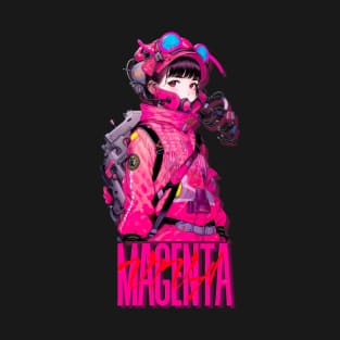 Viva Magenta CyberGirl T-Shirt