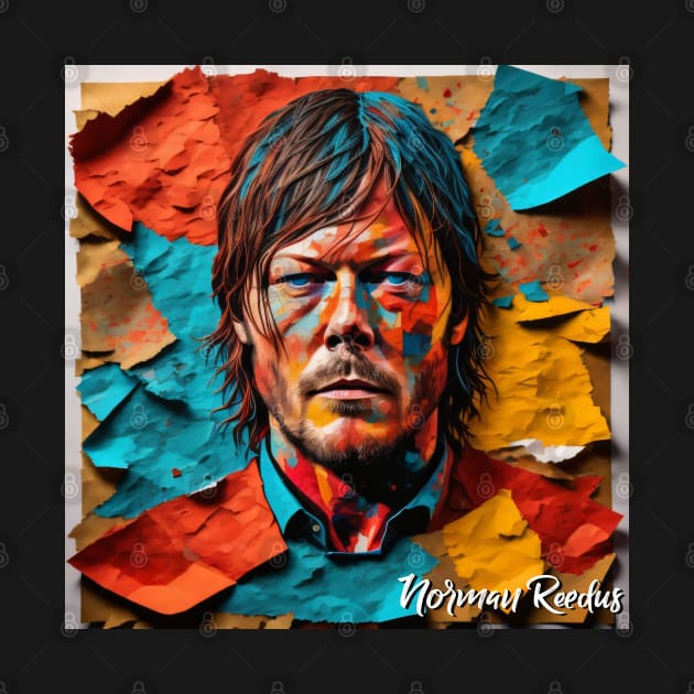 Norman Reedus // Paper Art by Otmr Draws