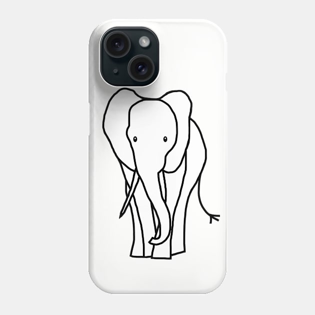 White Elephant Phone Case by ellenhenryart