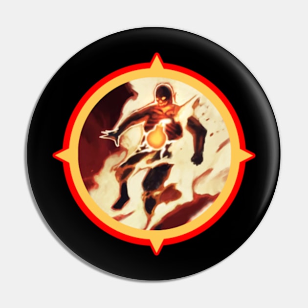 Pyromancer Thermal Bomb Logo Pin by Gamers Gear