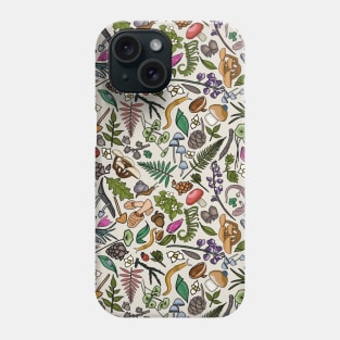 Flora and Fauna From The Redwood Forest Floor Phone Case