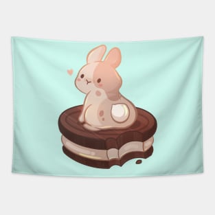 Chocolate Sandwich Cookie Bunny Tapestry