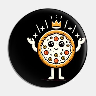 Funny Pizza king, Pizza Lover Pin