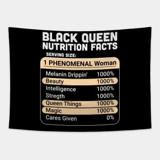 Black Queen Nutrition Facts Tapestry