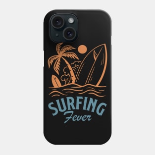 Surfing fever vintage Phone Case