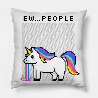 Funny Unicorn Vomiting Ew...People Pillow