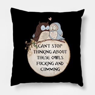 Owls In Love Pillow