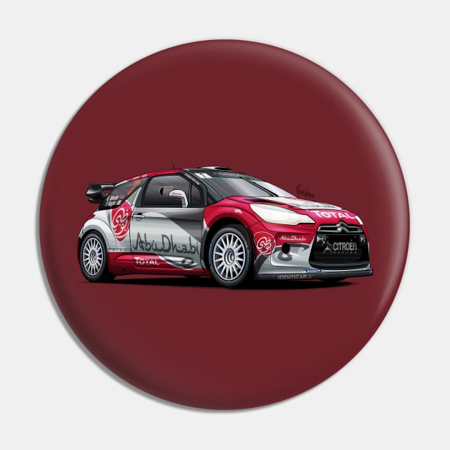 Citroen DS3 WRC - Kris Meeke Pin by Mario Ramos Rally Art