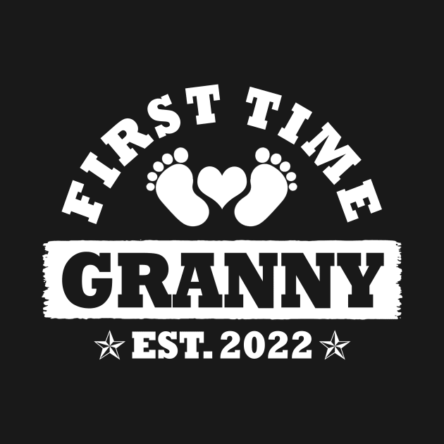 First Time Granny Est 2022 Funny New Grandma Gift by Penda