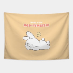 Power of Positivity: Hop-timistic cute Rabbit Tapestry