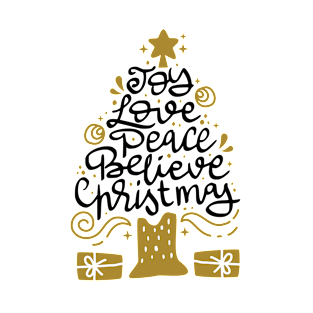 Love joy peace believe christmas T-Shirt