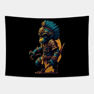 Monkey king of the woods Tapestry