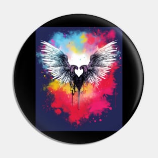 Aesthetic Y2k Fairy Wings Heart Alt Grunge Pin