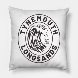 Tynemouth Longsands - Ride the Surf Pillow