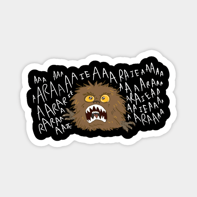 Yelling Fizzgig (No Text) Magnet by sky665