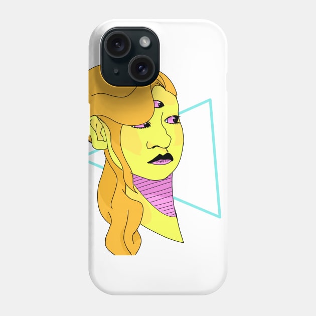 Alien Girl Phone Case by lporter00