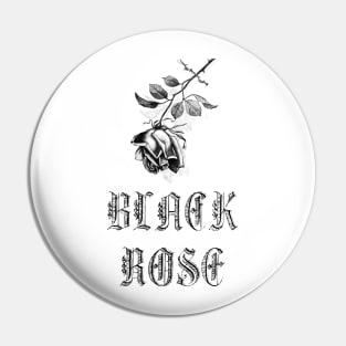 Black Rose Pin