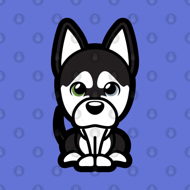 Alaskan Klee Kai Tooniefied by Tooniefied