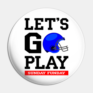 Footbal helmet with motivational quote for all footbal fans Pin