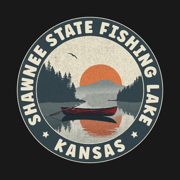 Shawnee State Fishing Lake Kansas Sunset by turtlestart