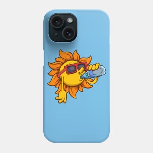 Cool Sun Character Drinking Water Phone Case