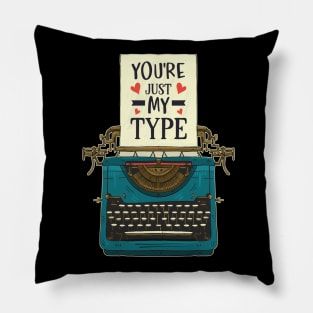 You're Just My Type Pillow
