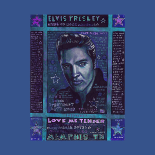 Discover Elvis in Blue - Elvis Presley - T-Shirt