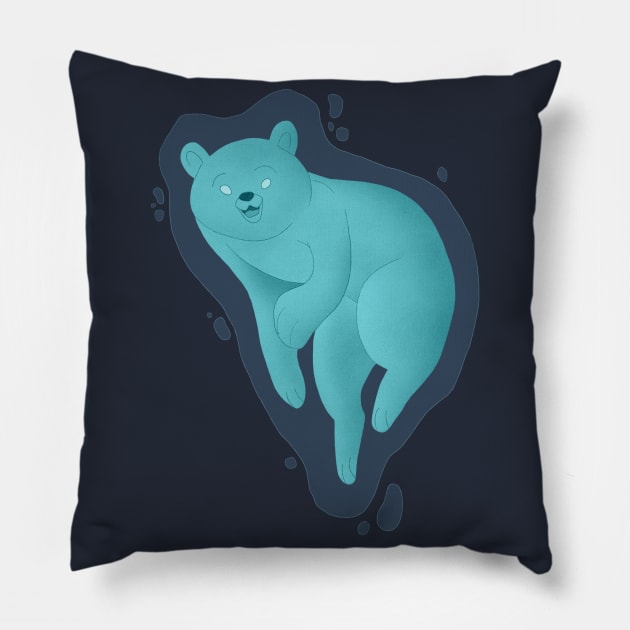 Spirit Bear Pillow by MorganColbornArt