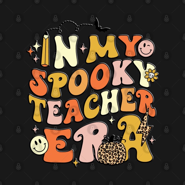 Groovy In My Spooky Teacher Was Funny Ghost Teacher Halloween by masterpiecesai