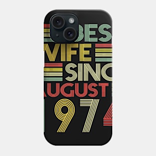 Wedding Anniversary Gifts Wife Since August 1974 Phone Case