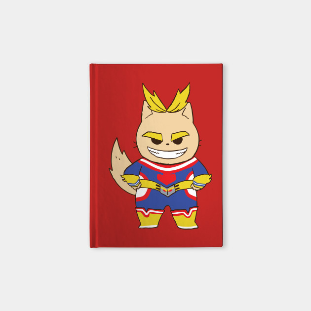 All Might Cat My Hero Academia Carnets Teepublic Fr