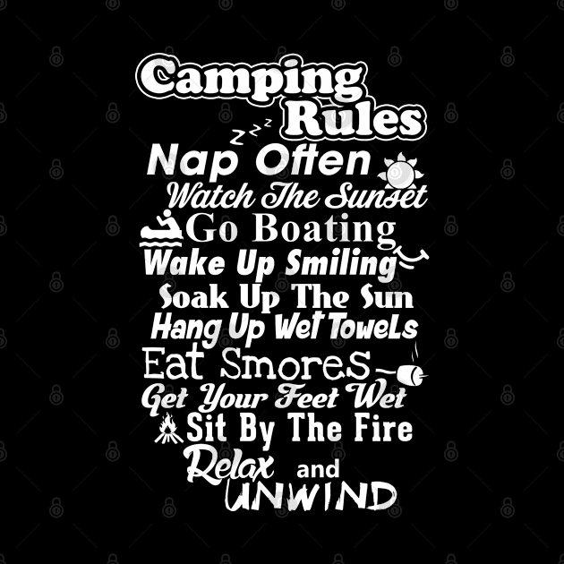 Camping Rules by Andreeastore  