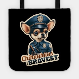 Chihuahua Policeman Tote