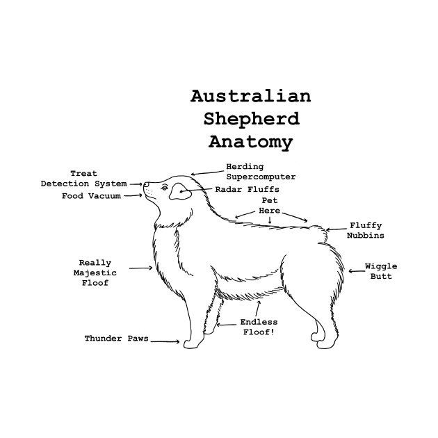 The Anatomy of the Australian Shepherd by Willow Comics