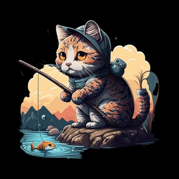 Cat fishing by Art ucef