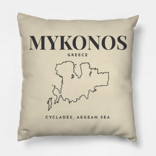 Mykonos Greece Pillow