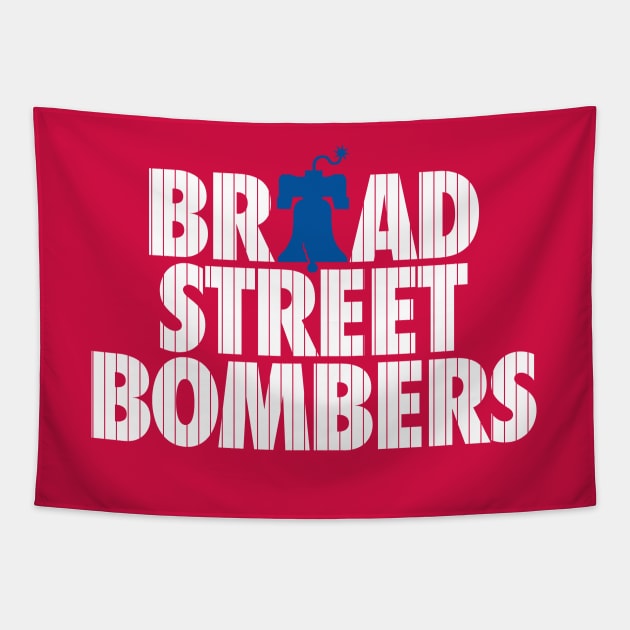 Broad Street Bombers 2 - Red pinstripes Tapestry by KFig21