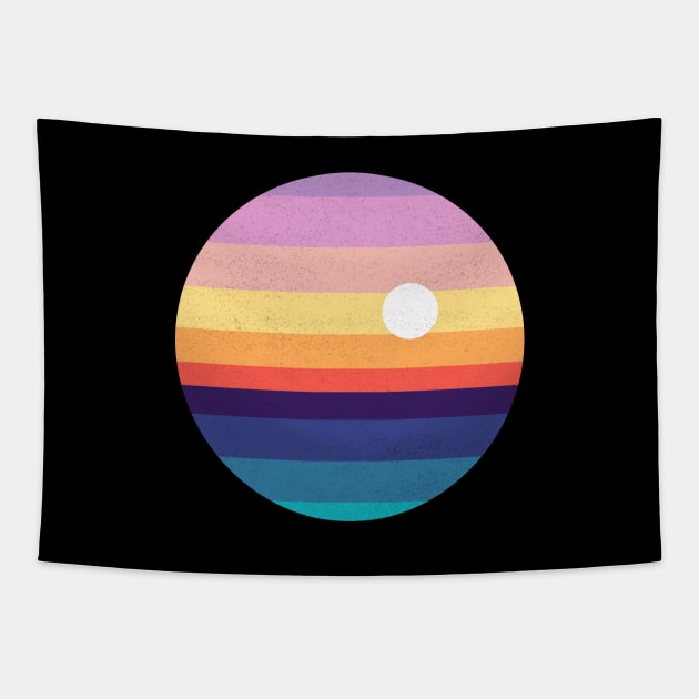 Sunset sea Tapestry by rakelittle