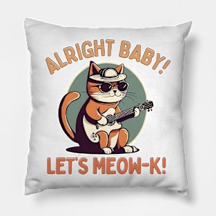 Meow and rock! Pillow