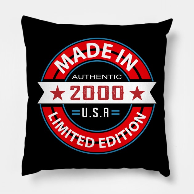 2000 23 Year Pillow by HB Shirts