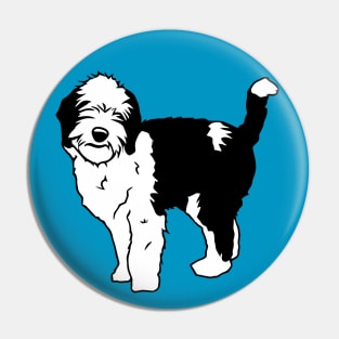 Sheepadoodle Dog Pin