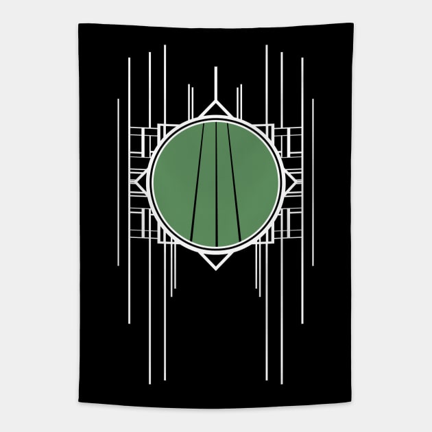 sporty retro striped geometric design with white lines for your fitness workout Tapestry by designsbyxarah