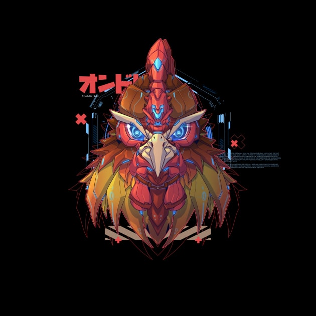 Mecha rooster chicken by Dnz