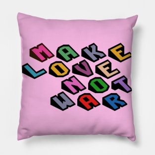 Make love not war! Pillow