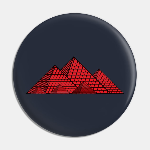 Pyramids of Egypt (red) Pin by PabloDeChenez