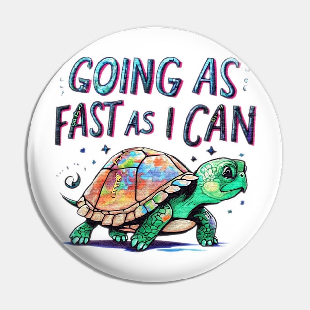 Going As Fast As I Can Pin by JnS Merch Store
