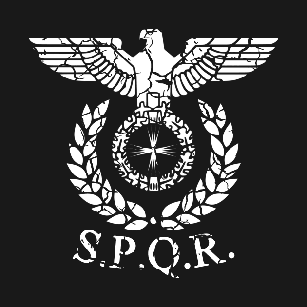 Roman Emblem SPQR by HandDrawnTees