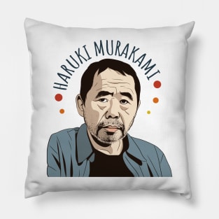 Haruki Murakami 村上 春樹 Retro Fan Art Design Pillow