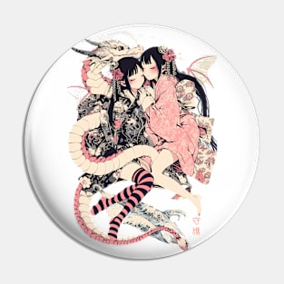 Sleeping Geishas Graphic T-Shirt 03 Pin