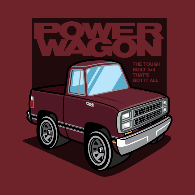 Medium Red Sunfire - Power Wagon (1980) by jepegdesign